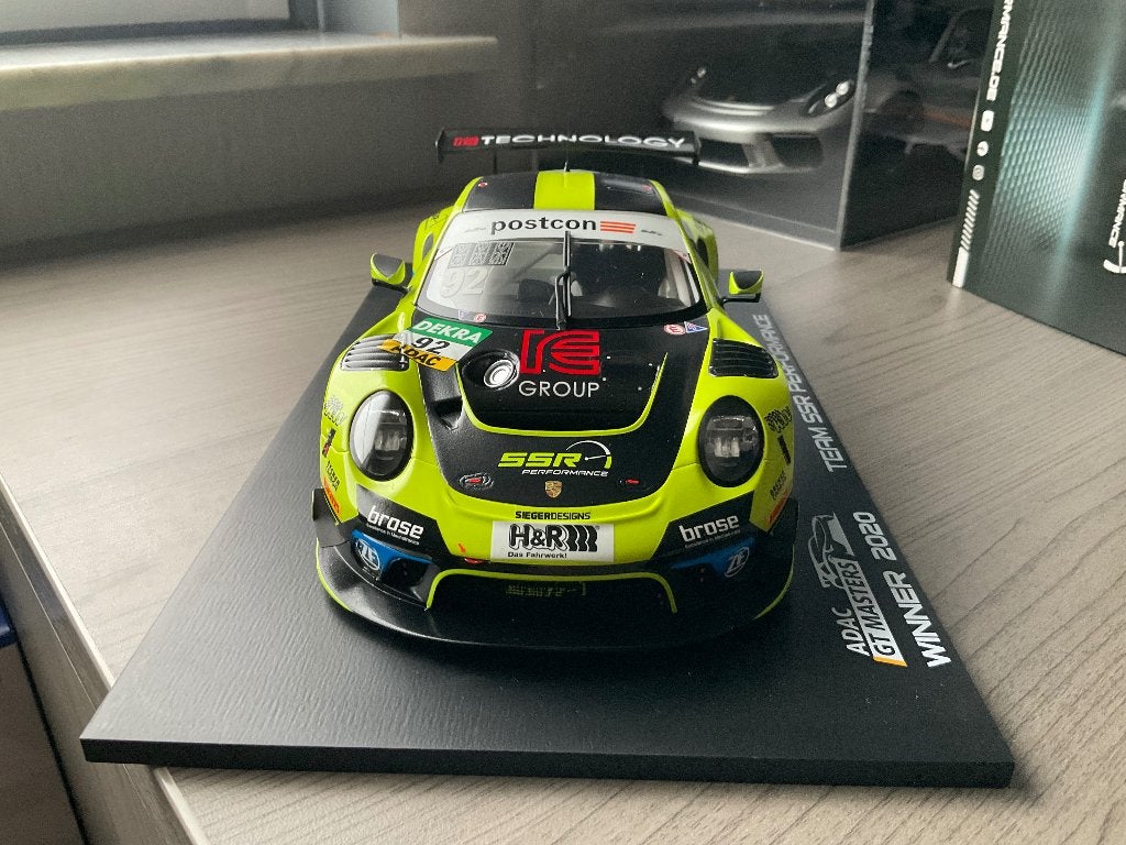 1/18 spark Porsche 911 GT3 R SSR performance, Hobby en Vrije tijd, Ophalen of Verzenden, Zo goed als nieuw, Auto, Overige merken