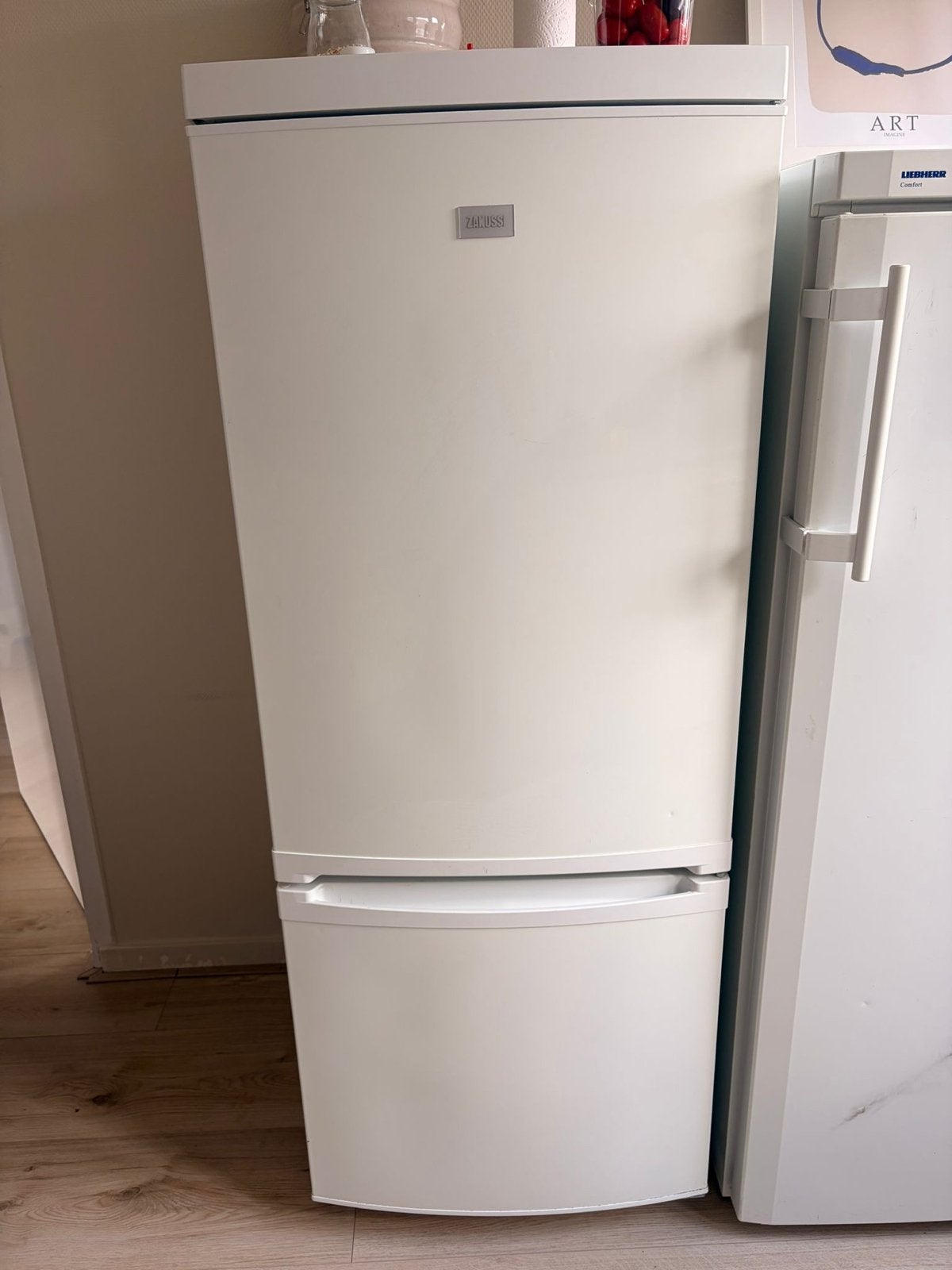 Zanussi Koel-vriescombinatie 155x60x58 cm, Witgoed en Apparatuur, Koelkasten en IJskasten, Ophalen, 150 tot 200 liter, Gebruikt