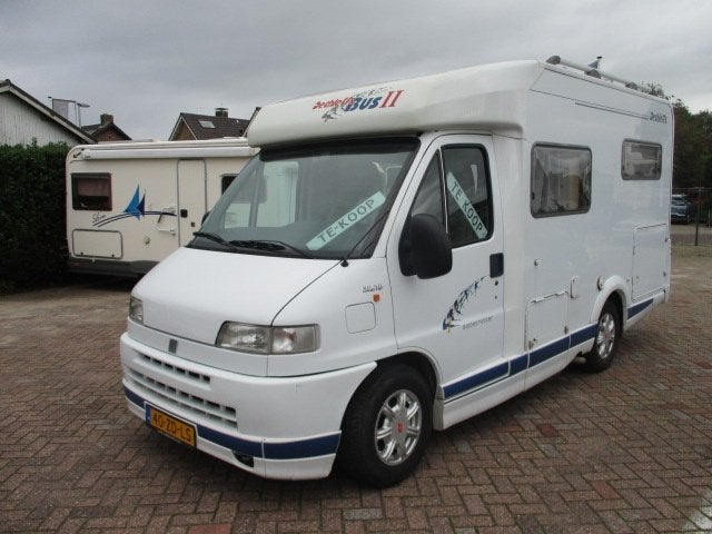 Compacte 4-pers Dethleffs bouwjaar 2001 2.8 JTD 130 PK, Ringverwarming, Fiat, Bedrijf, Luifel