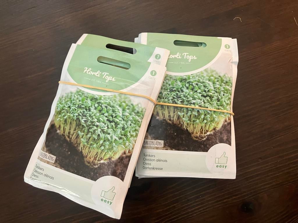 Verse Tuinkers Zaden - Kweek je Eigen Gezonde Groenten, Verzenden, Eenjarig, Groenteplanten