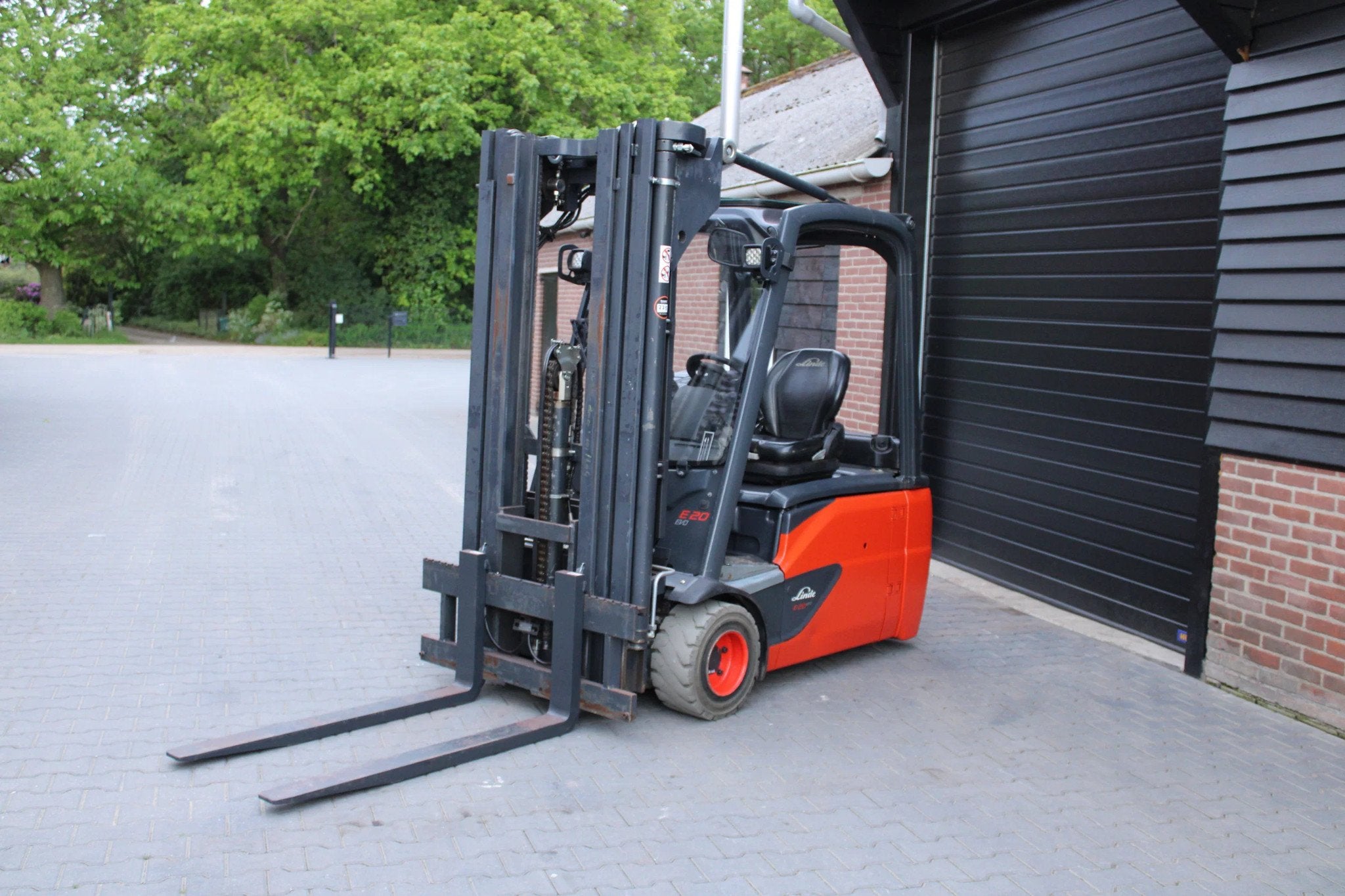 Linde E20 L02 heftruck elektrische 4 delige mast sidesift, 2000 tot 3000 kg, Elektrisch, Heftruck, Linde