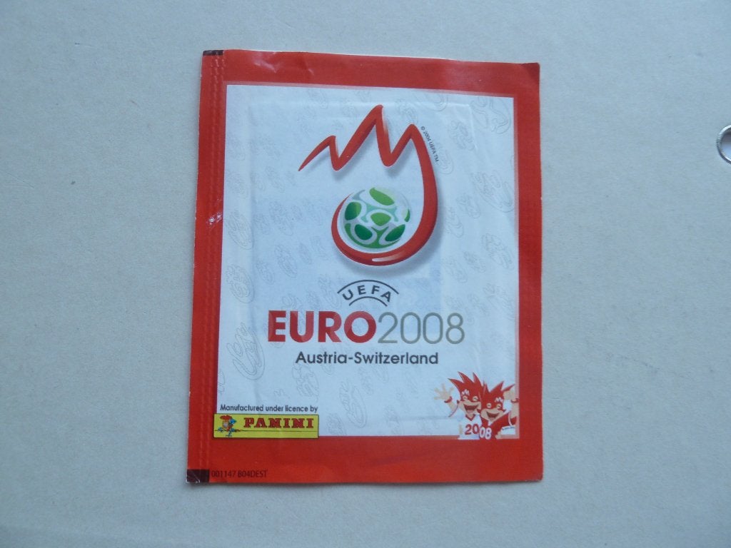 Panini vol zakje stickers  Euro 2008 Austria - Switzerland, Ophalen of Verzenden, Zo goed als nieuw, Buitenlandse clubs, Poster, Plaatje of Sticker