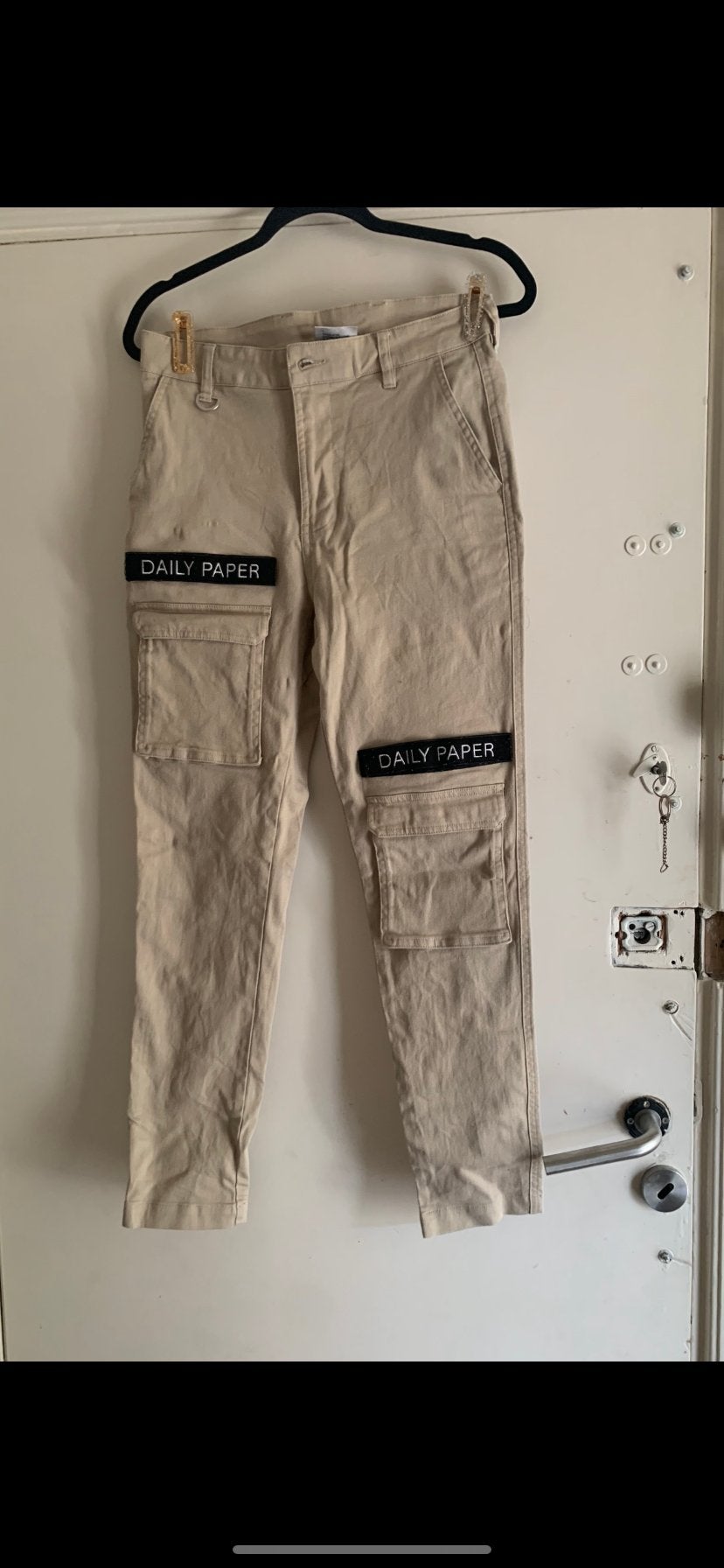 Daily Paper Cargo Broek - Maat 36, Ophalen of Verzenden, Zo goed als nieuw, Maat 46 (S) of kleiner, Beige