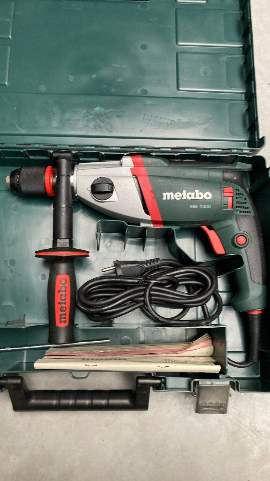 Nieuwe Metabo SBE 1300 Klopboormachine in Koffer, 600 watt of meer, Nieuw, Klopboormechanisme, Ophalen