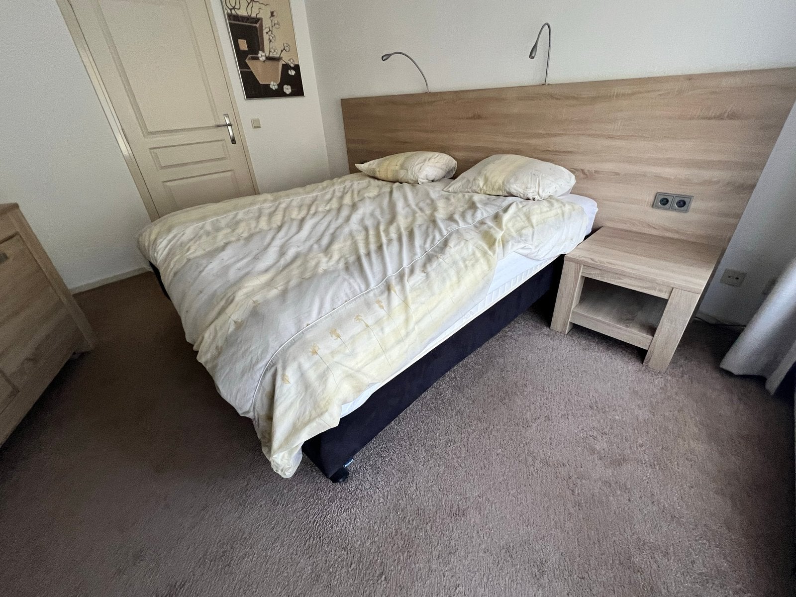 Pullman Gold Pocket 330 Damast Tweepersoonsbed, Huis en Inrichting, Ophalen, Overige kleuren, Tweepersoons, 200 cm
