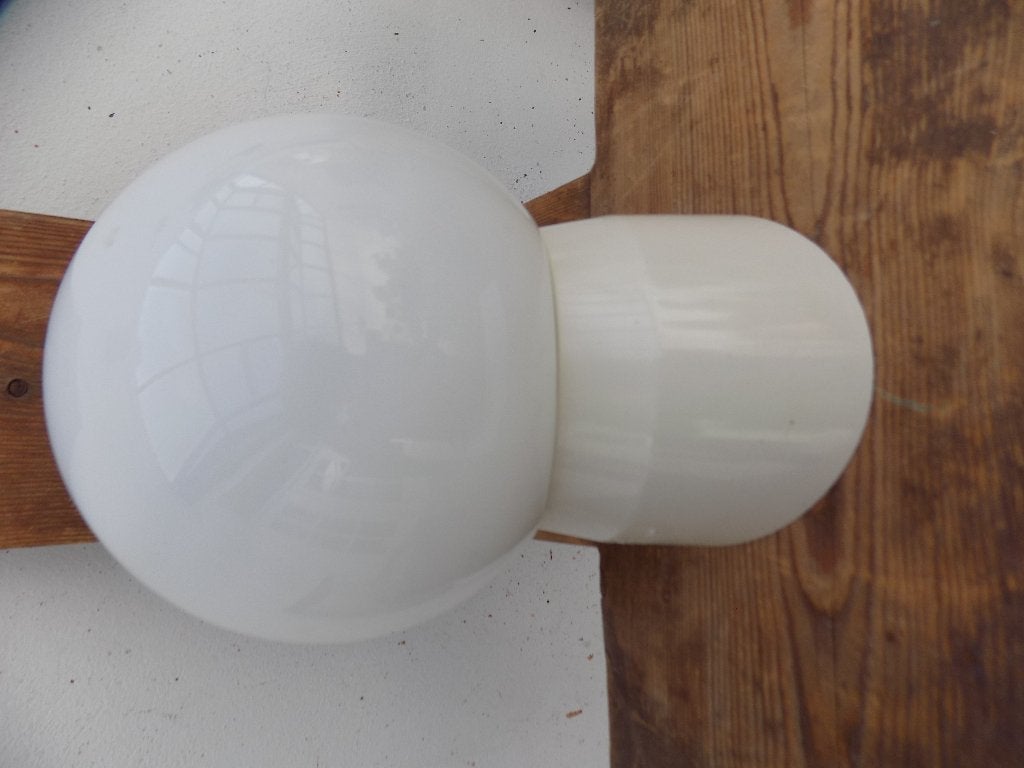 Wandbol lamp verlichting kast compleet met fitting schuin, Ophalen of Verzenden, Gebruikt