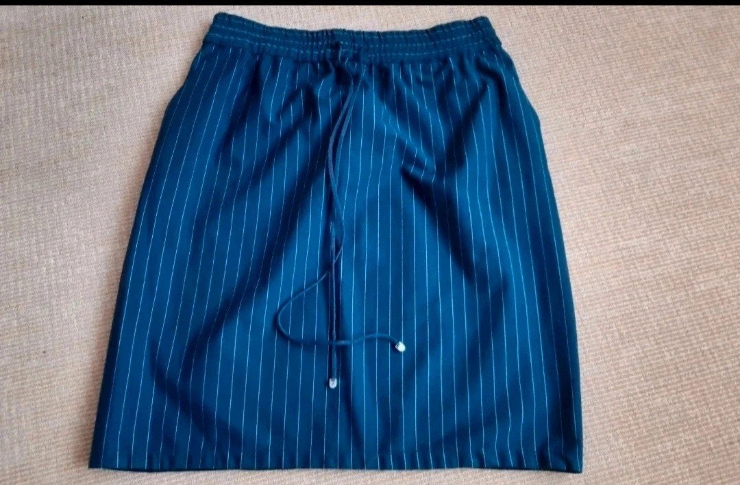 Gestreepte rok maat M, Maat 38/40 (M), Blauw, Ophalen of Verzenden, Onbekend