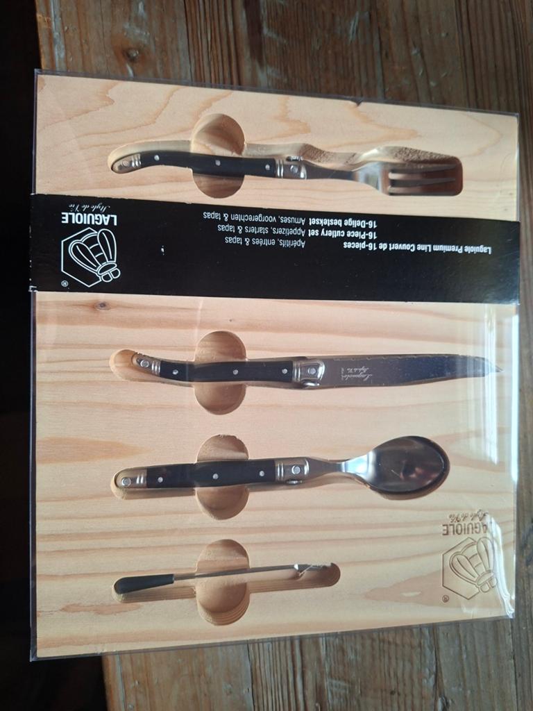 Laguiole Premium Line 16-delige bestekset, Ophalen of Verzenden, Nieuw, Rvs of Chroom