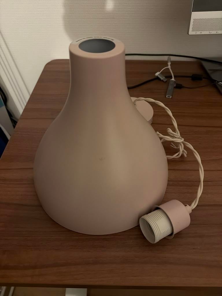 Roze lampenkap met fitting, Ophalen, Zo goed als nieuw, Overige vormen