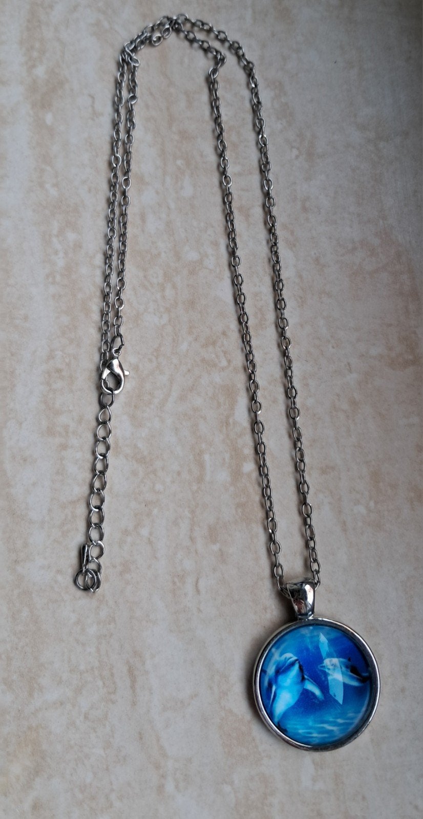 Ketting "dolfijn", Ophalen of Verzenden, Zilver, Overige materialen, Met hanger