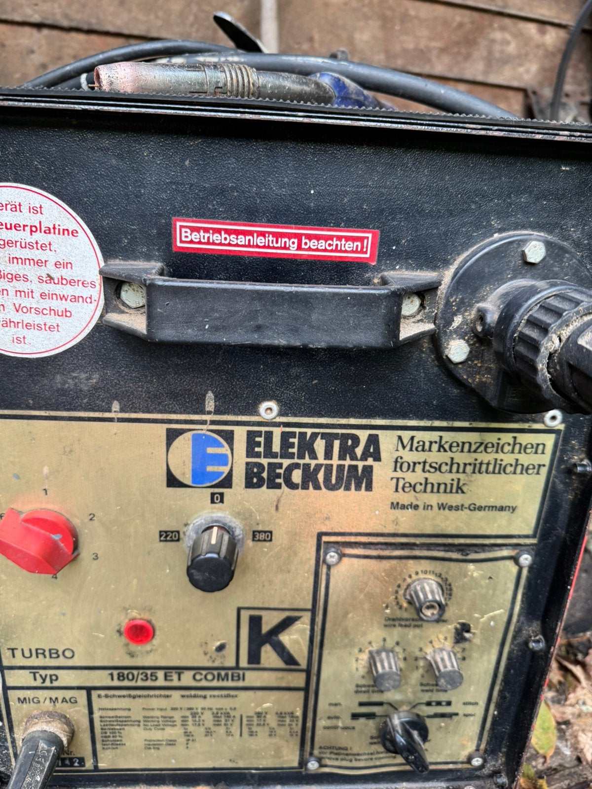 Elektra Beckum Lasapparaat 180/35 ET, Ophalen, Gebruikt, 250 ampère of meer, Co2