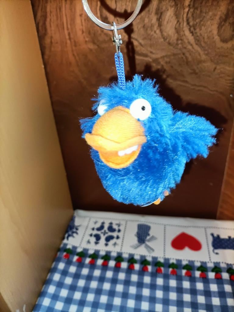 Croky sleutelhanger knuffeltje blauw, Ophalen of Verzenden, Zo goed als nieuw
