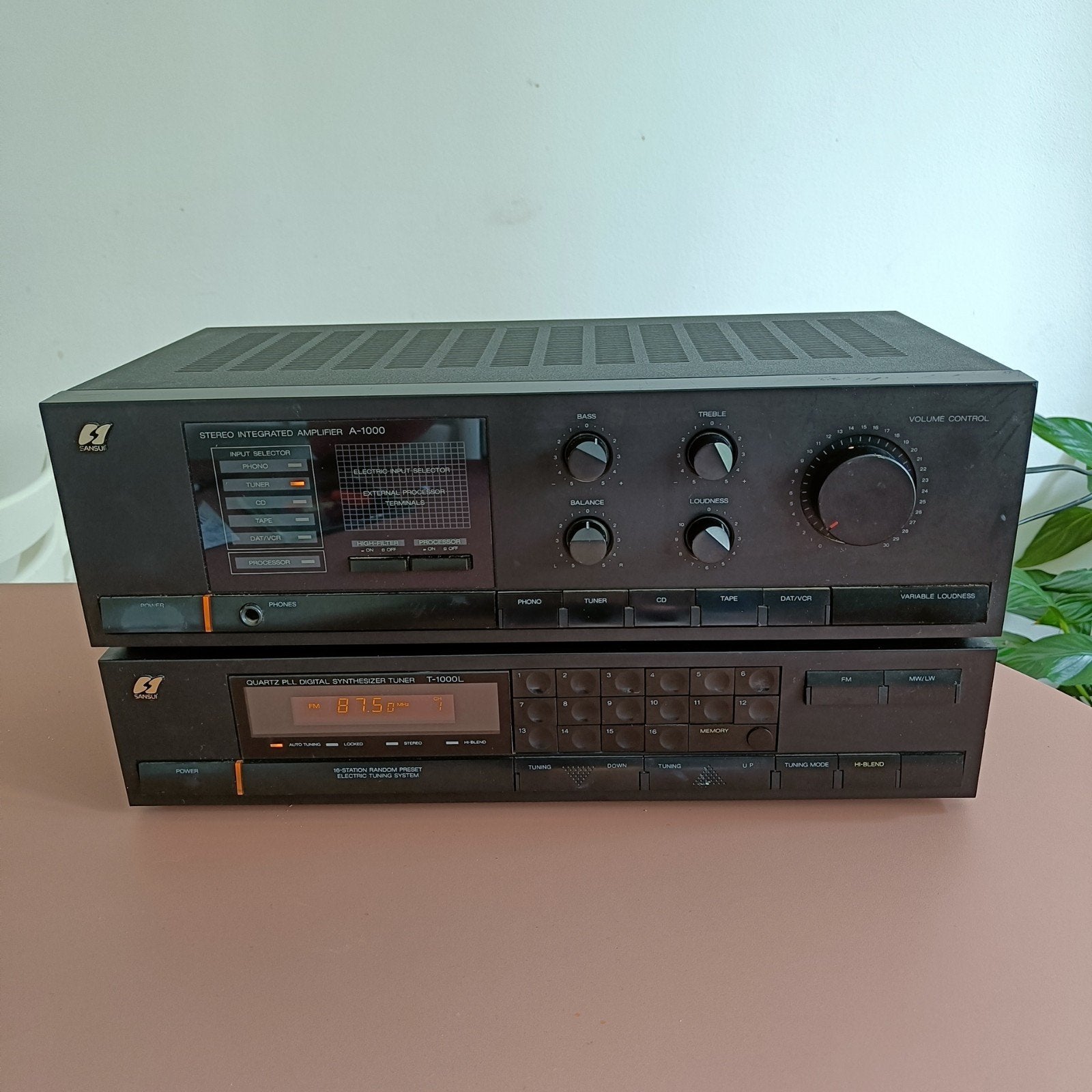 Sansui Versterker A-1000 en Tuner T-1000L Set, Overige merken, Gebruikt, Ophalen of Verzenden, 60 tot 120 watt