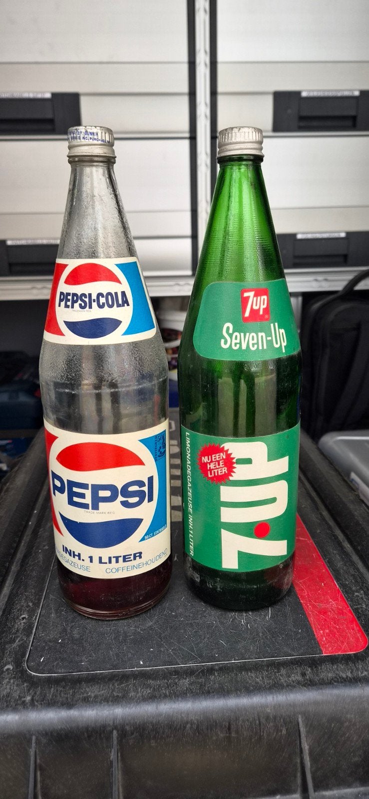 alleen pepsi fles nog beschikbaar !! Vintage Pepsi-Cola en 7, Ophalen of Verzenden, Gebruikt