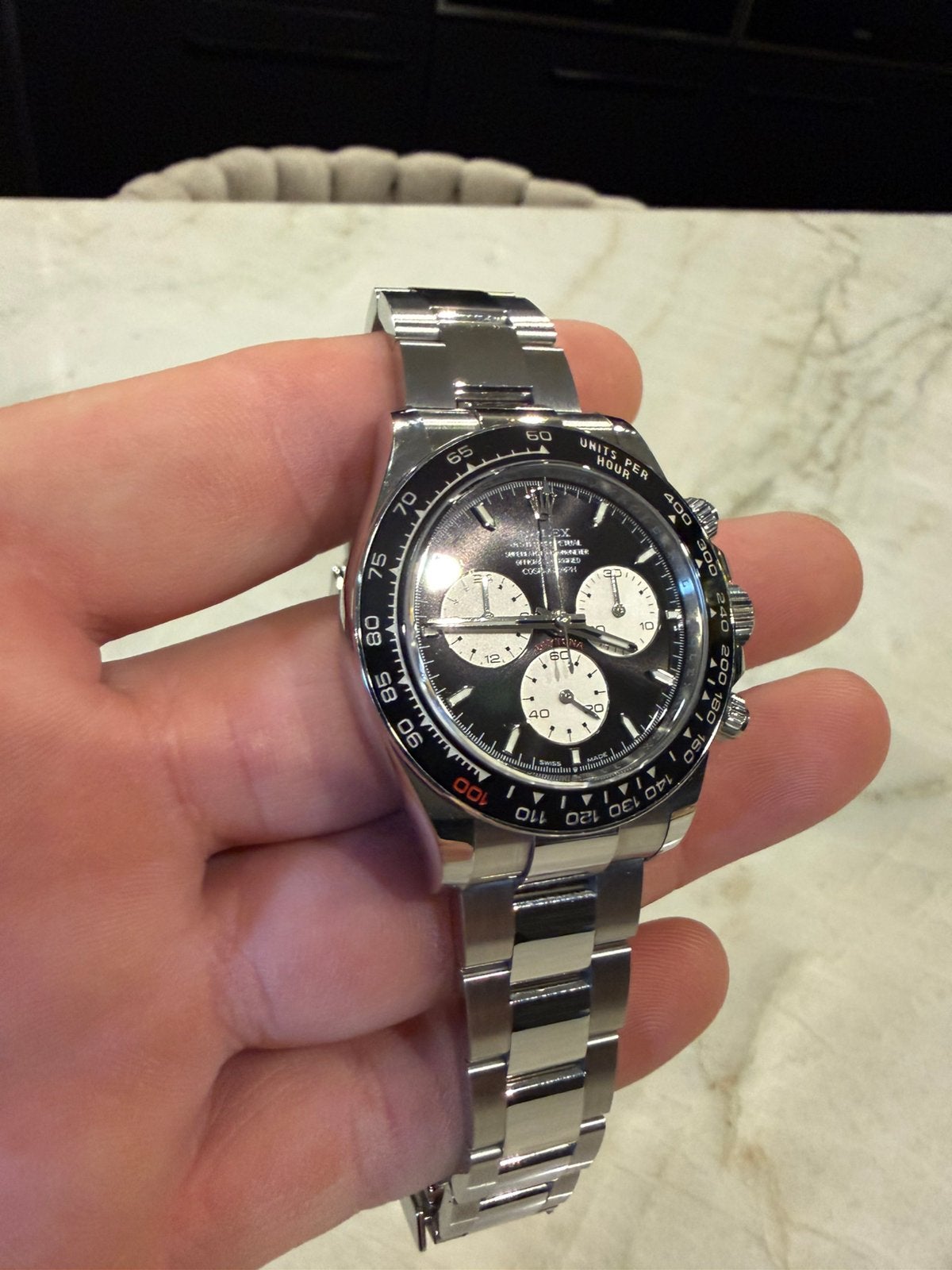 Rolex daytona lemans, Ophalen of Verzenden, Zo goed als nieuw, Staal, Rolex