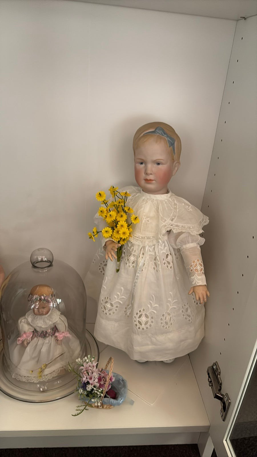 Schitterende porseleinen Juliana replica, lees info goed., Ophalen, Zo goed als nieuw, Pop