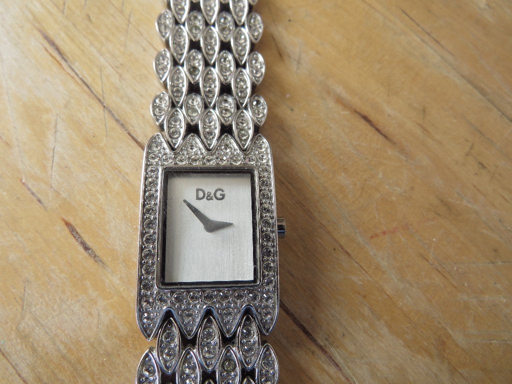 d&G  dolce gabana horloge DW0075 sundown, Sieraden, Tassen en Uiterlijk, Horloges | Dames, Staal, Gebruikt, Staal, Polshorloge