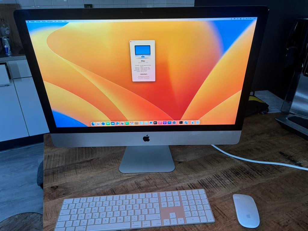 Imac 27 inch 2017 ssd 5k beeldscherm, Computers en Software, Apple Desktops, Ophalen, SSD, IMac, Zo goed als nieuw