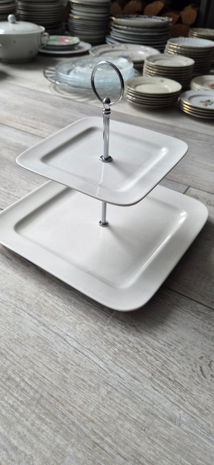 Etagere wit, Huis en Inrichting, Woonaccessoires | Etagères, Ophalen, Zo goed als nieuw, Demontabel
