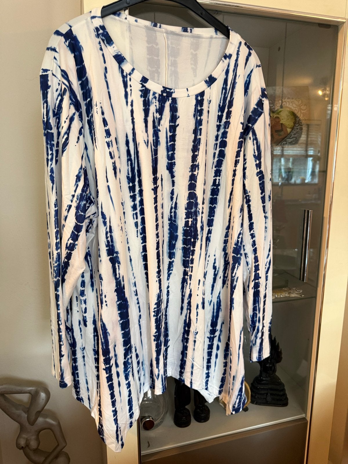 Chic me tuniek blauw/wit tie-dye, maat 50-52, nieuw, Ophalen of Verzenden, Nieuw, Meerkleurig, Blouse of Tuniek
