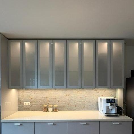 4 IKEA Metod bovenkasten met verlichting, Ophalen, 25 tot 50 cm, 50 tot 100 cm, Minder dan 100 cm