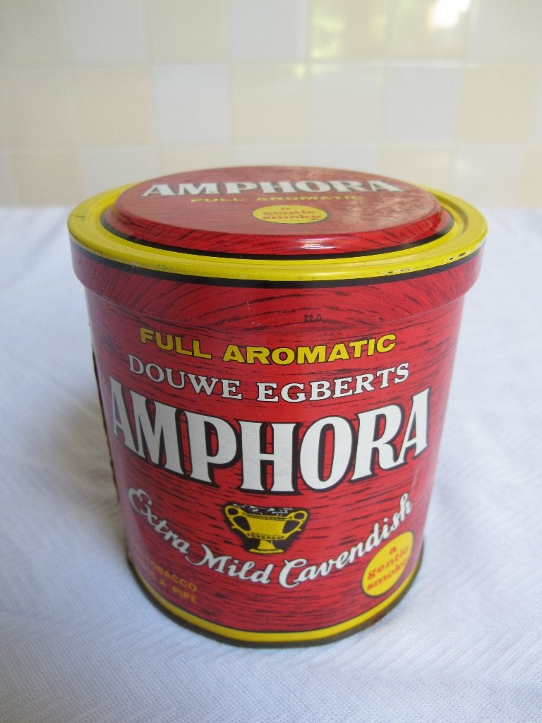 amphora douwe egberts pijptabak tabaksblik 1970, Ophalen of Verzenden, Gebruikt, Aansteker