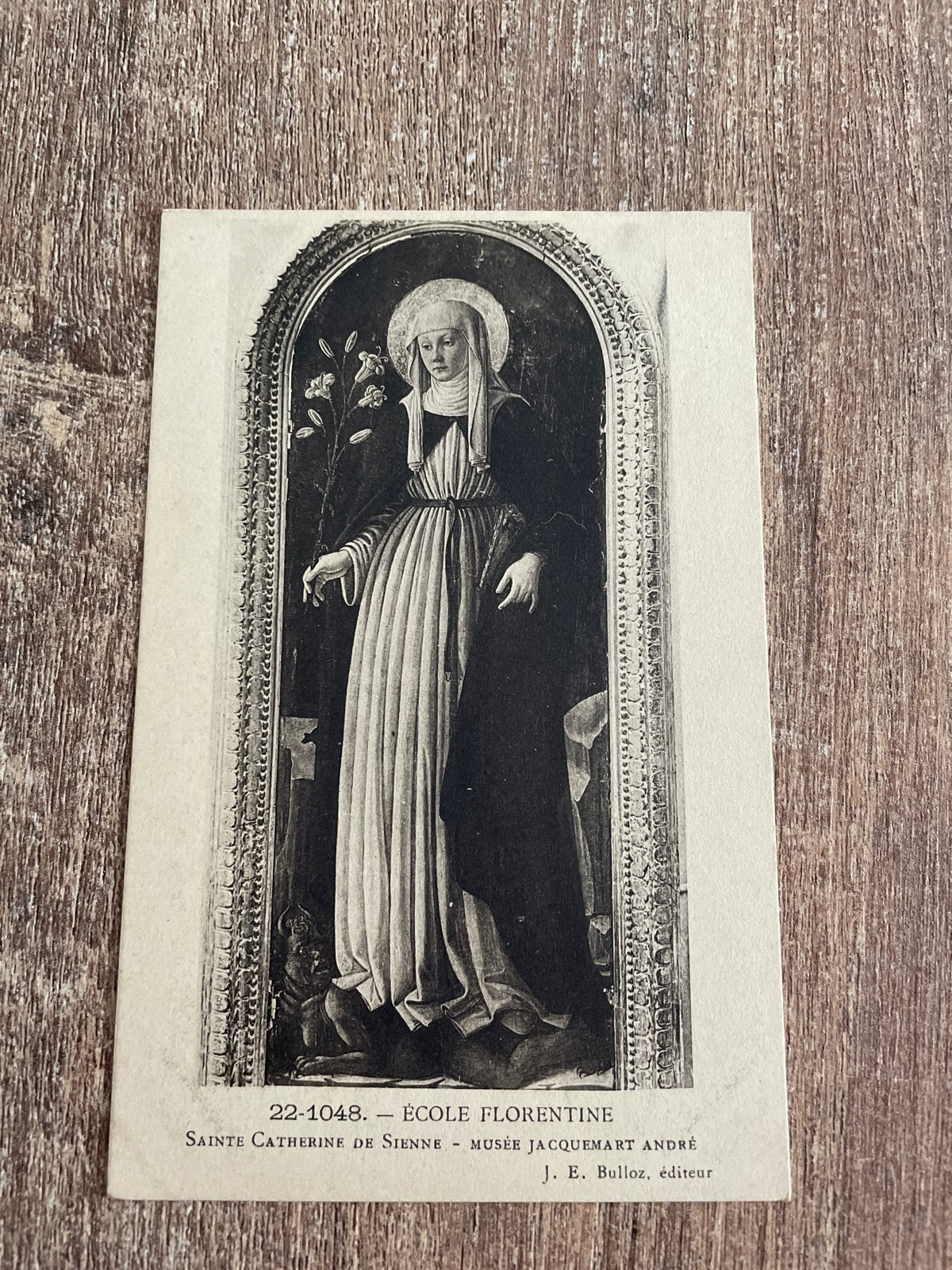 Oude prentbriefkaart: Heilige Catharina van Siena, Florentij, Ophalen of Verzenden, Ongelopen, Overig Europa