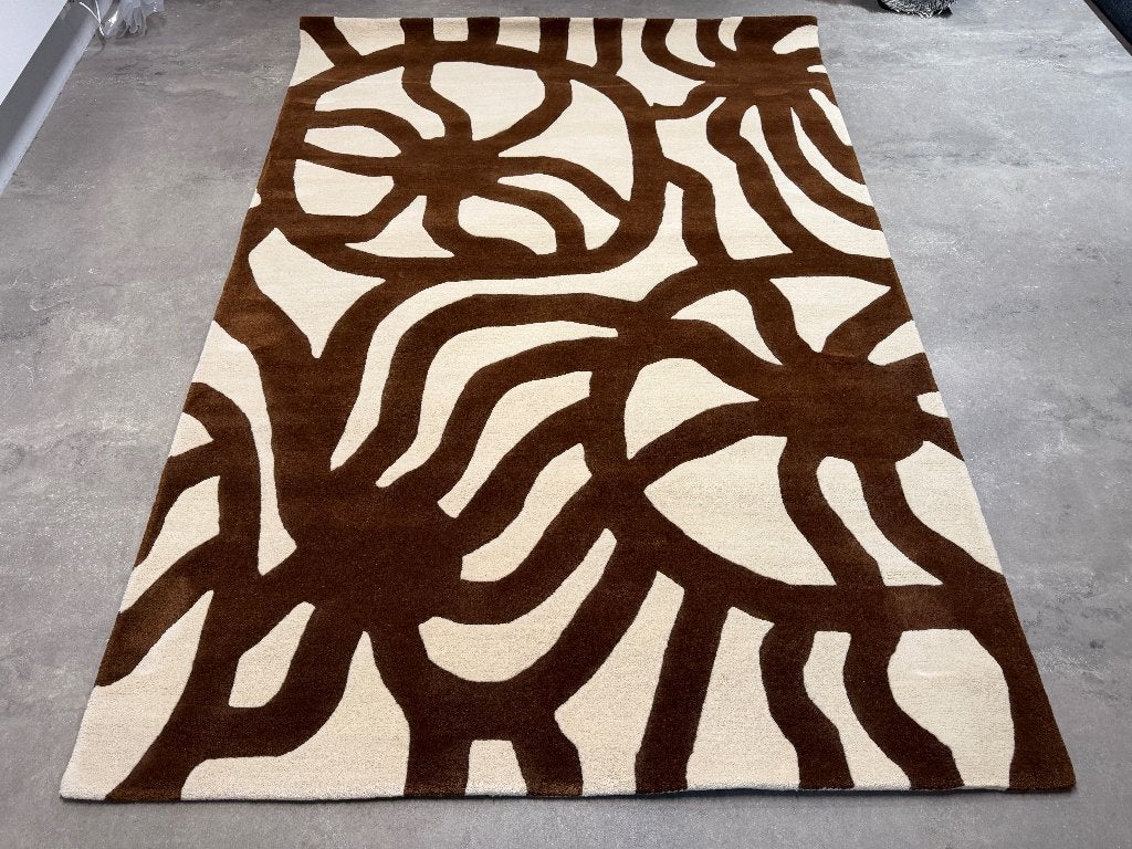 Vloerkleed Brink en Campman Joonas Brown 170 x 240 cm, Huis en Inrichting, B, 150 tot 200 cm, Ophalen of Verzenden, A