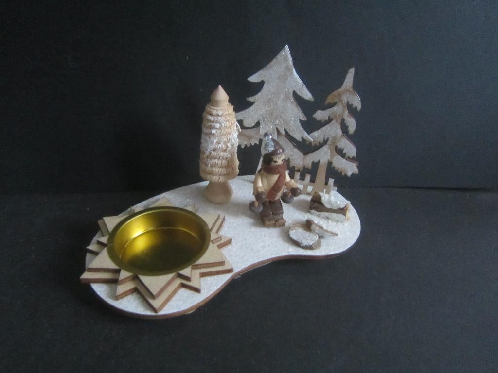 kerst waxine soort erzgebirge Duitsland Ems houtsnijwerk, Diversen, Ophalen of Verzenden, Nieuw