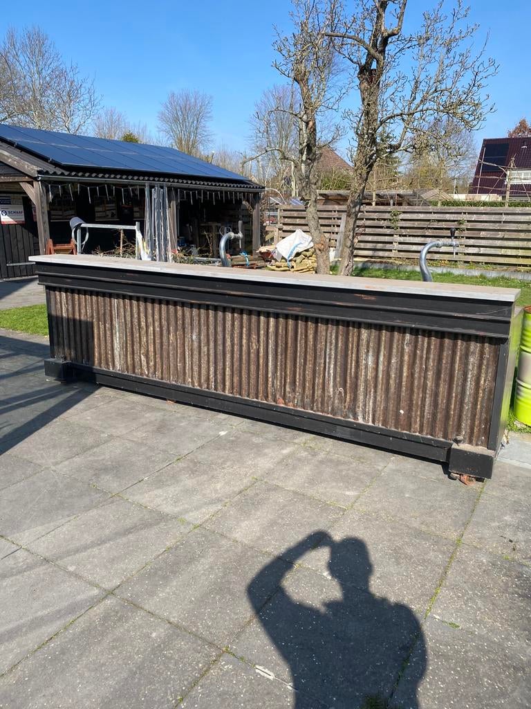 Robuuste stoere mobiele bar, Ophalen, Gebruikt
