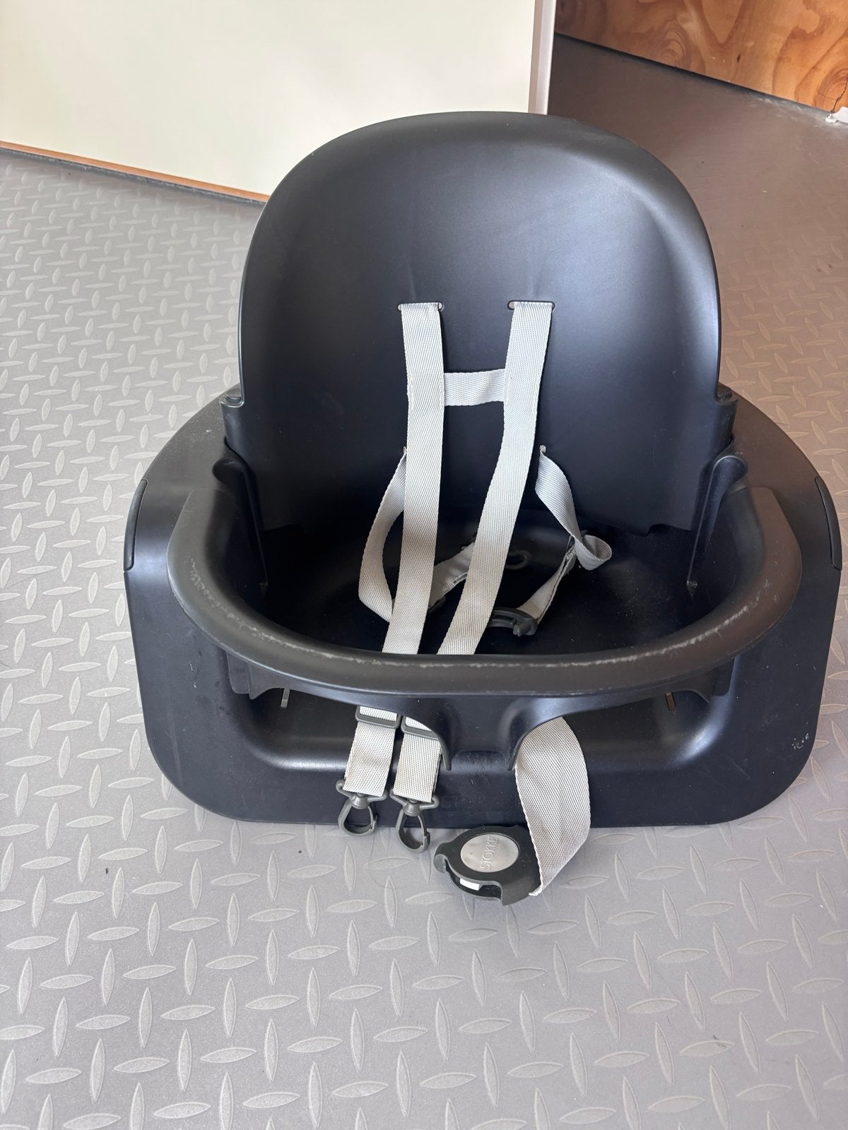 Stokke Steps Baby Set - Zwart, Ophalen of Verzenden, Gebruikt, Meegroeistoel, Gordel(s)