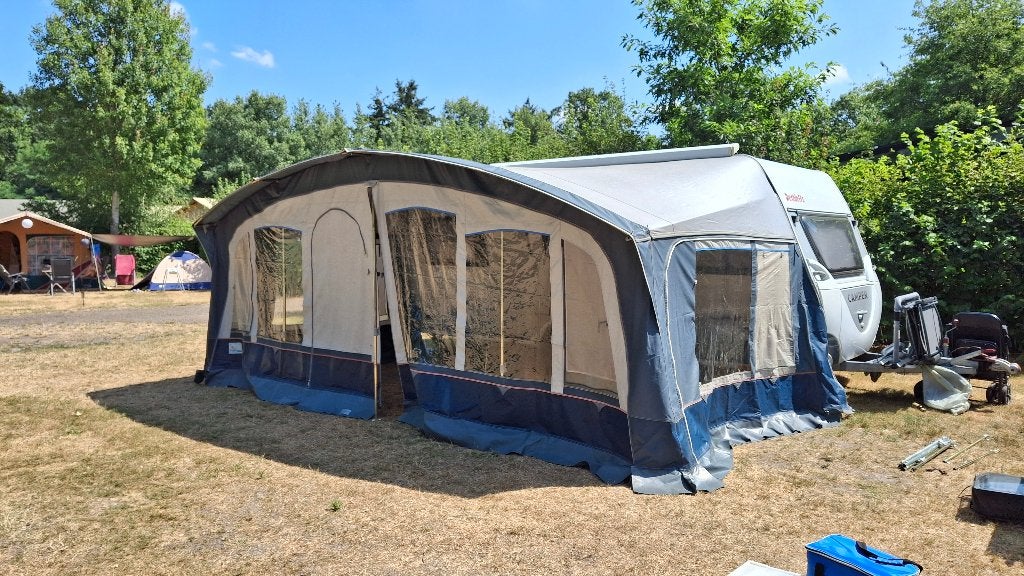 Brand voortent met luifel omloop maat 14 (984cm), Ophalen, Gebruikt, Ten Cate All Season 240g/m2, Brand