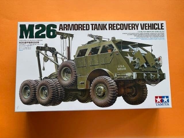 Tamiya	35244	M26 Recovery Vehicle 	1/35	lezen !, Hobby en Vrije tijd, Tank, Verzenden, 1:32 tot 1:50, Zo goed als nieuw