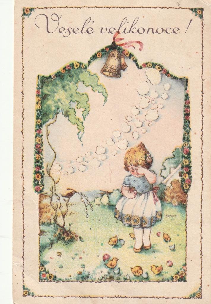 paaskaart, Verzenden, Voor 1920, Sterren en Beroemdheden