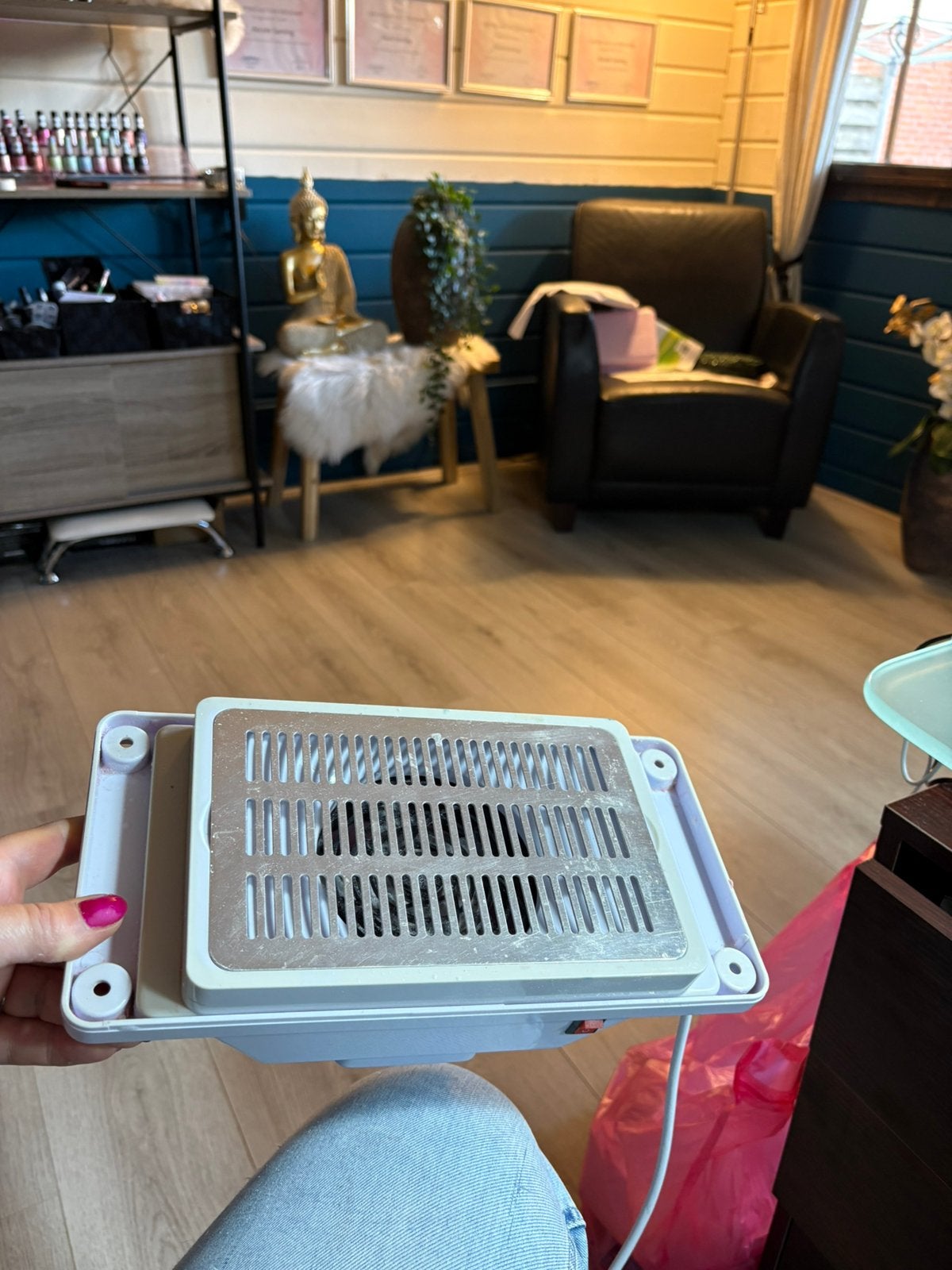 Nagel afzuiging, Ophalen of Verzenden, Zo goed als nieuw, Wit, Handen en Nagels