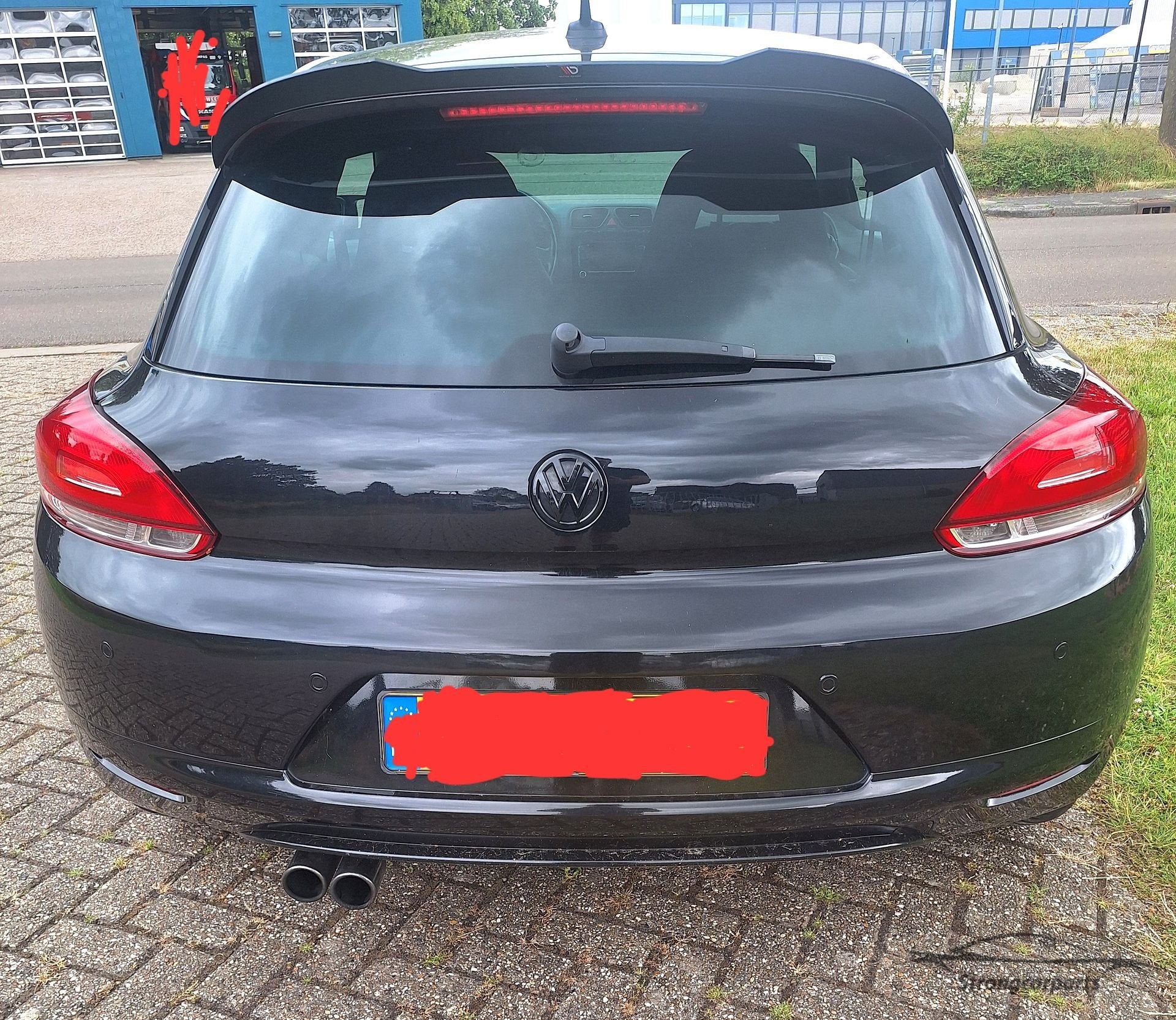 Achterklep VW Scirocco met Maxton Spoiler compleet LC9X, Gebruikt, Volkswagen, -, Ophalen of Verzenden