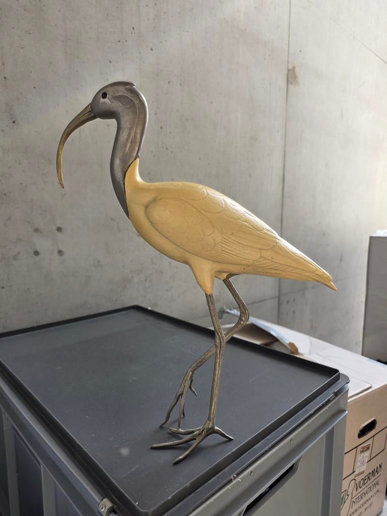 Beeld kraanvogel  van Malevolti, Ophalen of Verzenden, Beeldje of Figuurtje