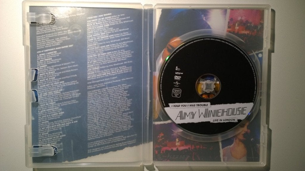 Amy Winehouse - I Told You I Was Trouble (DVD), Alle leeftijden, Ophalen of Verzenden, Zo goed als nieuw