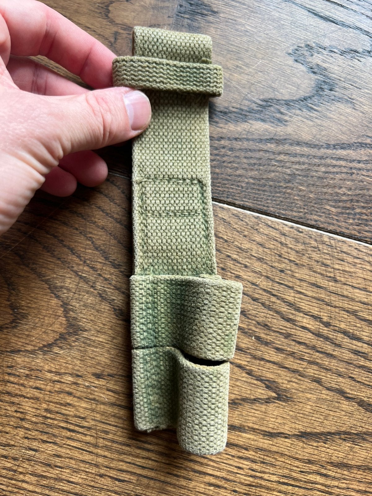 WO2 Canadees gestempelde bajonet frog webbing, Mes of Dolk, Verzenden, Duitsland
