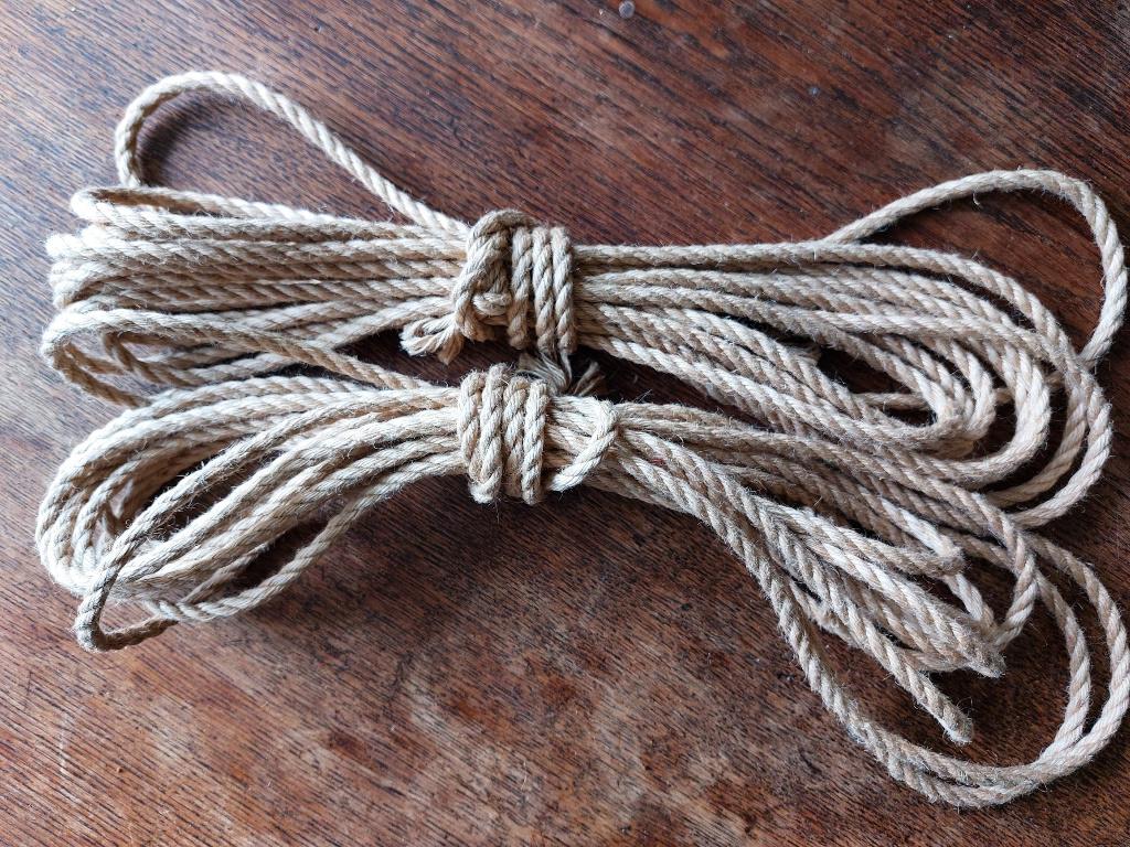 Shibari naturel Ogawa jute touw 5 x 8 meter, Verzenden, Nieuw