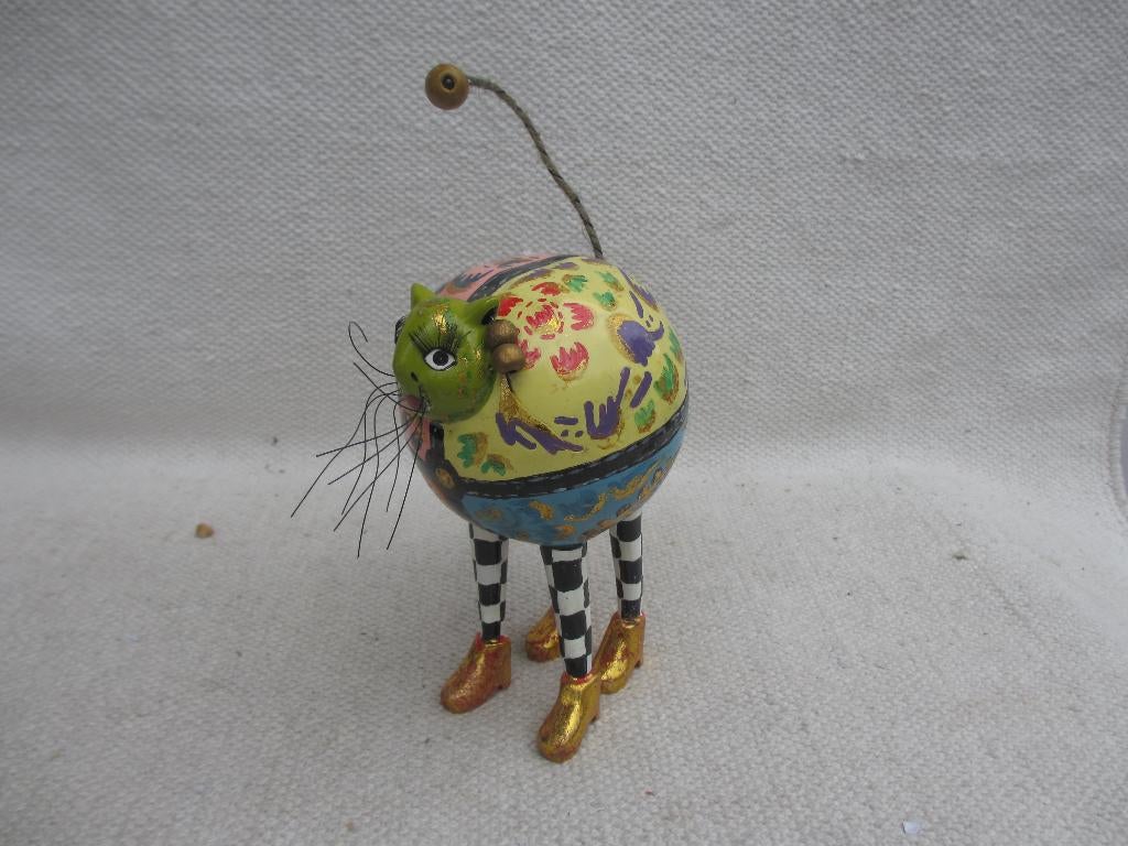 Toms Drag beeldje poes Thomas Hoffmann, Antiek en Kunst, Kunst | Designobjecten, Ophalen of Verzenden