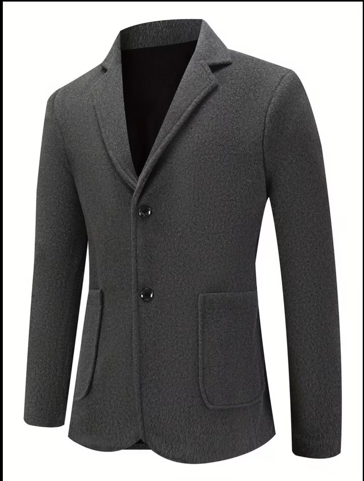 Stijlvolle grijze jas voor heren - Maat M, Kleding | Heren, Jassen | Winter, Ophalen of Verzenden, Gedragen, Maat 48/50 (M), Grijs