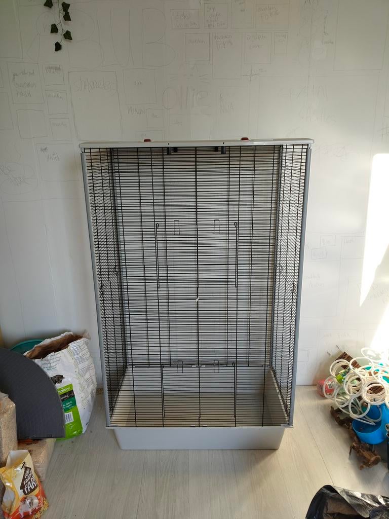 rattenkooi en toebehoren, ferplast furat kooi, Ophalen, Gebruikt, 90 cm of meer, 75 tot 110 cm