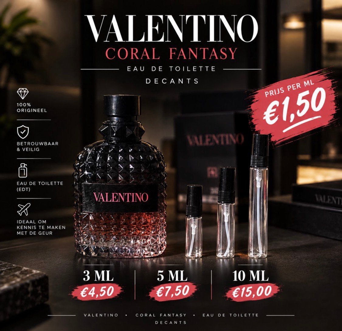 Valentino Coral Fantasy Eau de Toilette – Decants 3/5/10 ML, Ophalen of Verzenden, Zo goed als nieuw