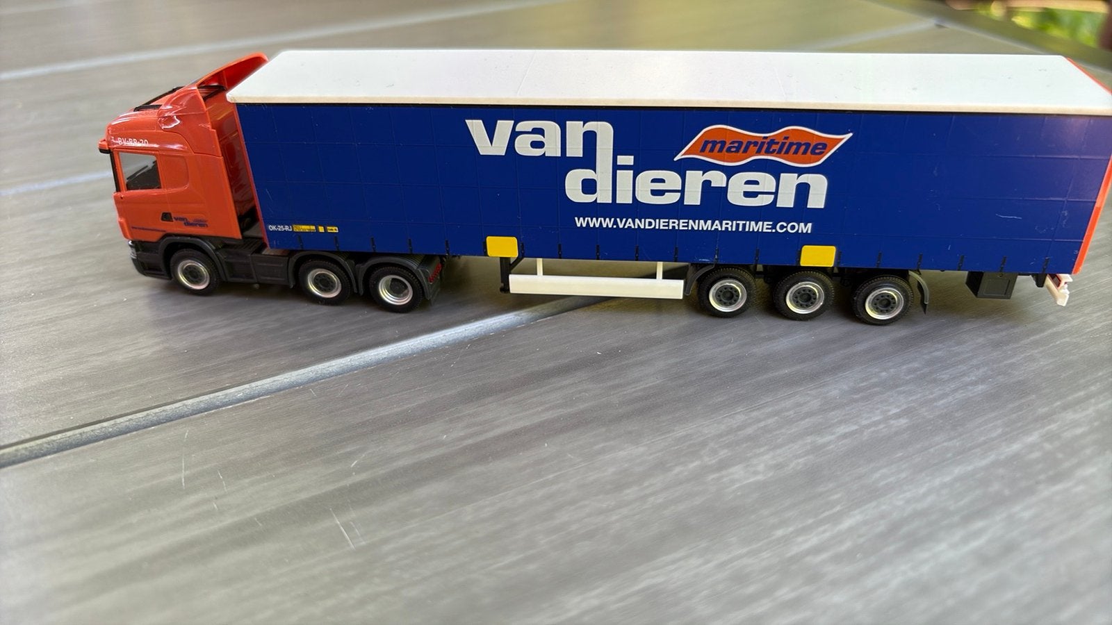 HERPA M 1:87 SCANIA R 480 HIGHLINE 2009 DIEREN MARITIME, Hobby en Vrije tijd, Modelauto's | 1:87, Ophalen of Verzenden, Zo goed als nieuw