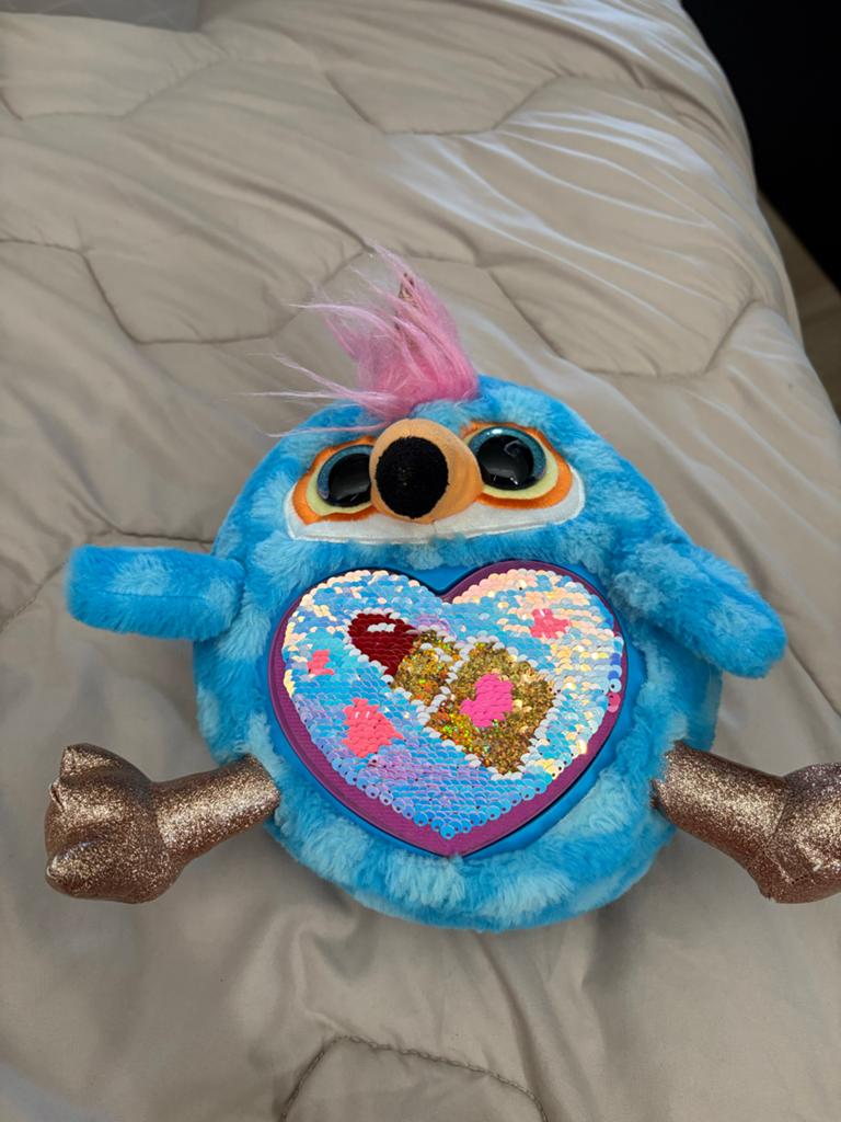 Rainbowcorn knuffel met pailletten hart, Overige merken, Overige karakters, Overige typen, Blauw