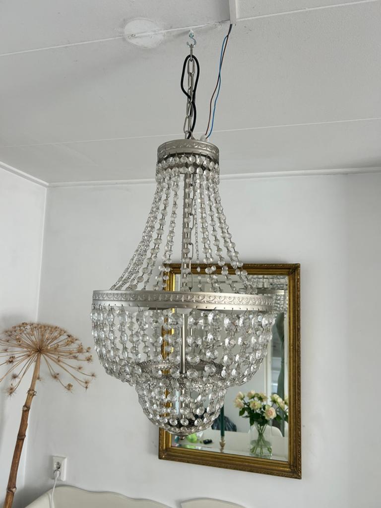 Hanglamp, Ophalen of Verzenden, Zo goed als nieuw, Glas