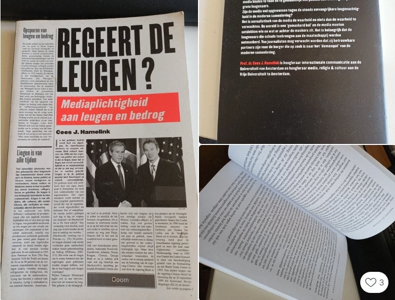 Boek: Regeert de leugen? By Cees J. Hamelink, Ophalen of Verzenden, Zo goed als nieuw, Cees J. Hamelink, Nederland