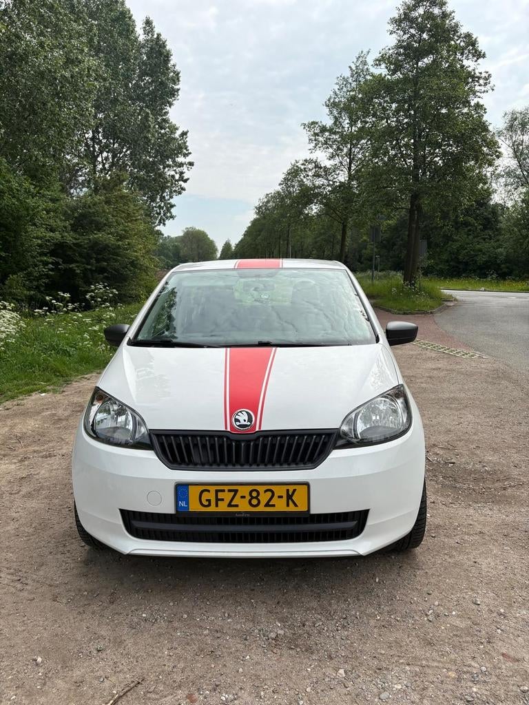 Skoda Citigo 1.0 T 44KW 2012 Wit, Auto's, Skoda, Voorwielaandrijving, 4 stoelen, Wit, Handgeschakeld
