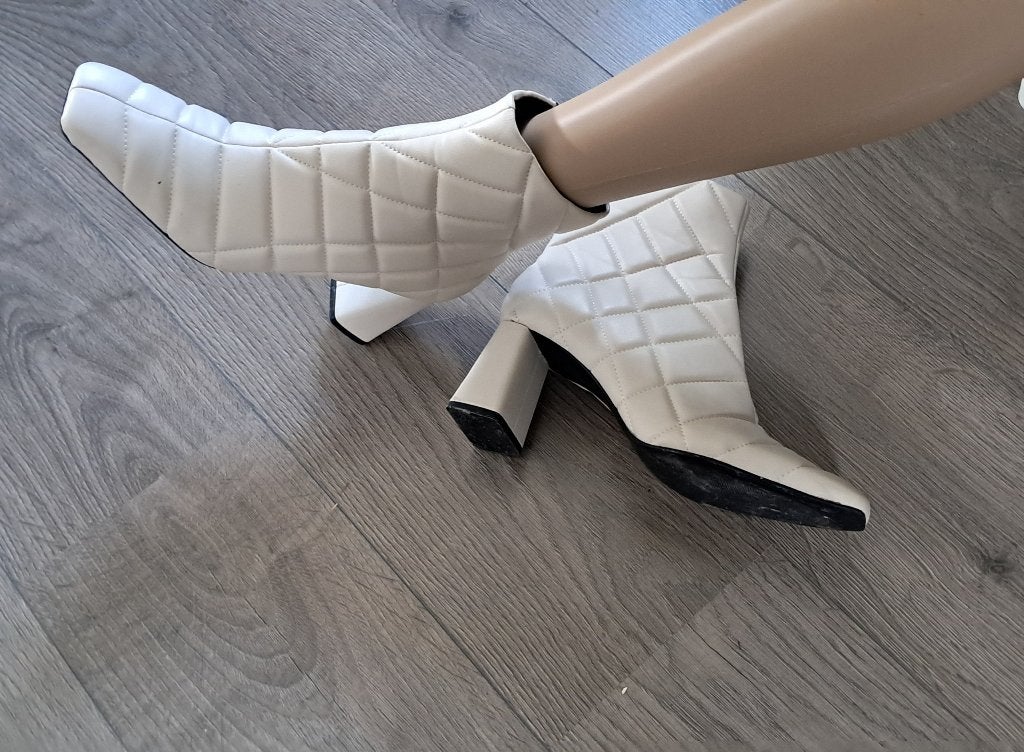 Nieuwe witte  enkellaarzen - Maat 41, Verzenden, Wit, Lage of Enkellaarzen, Nieuw